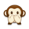 Speak-No-Evil Monkey emoji on Samsung